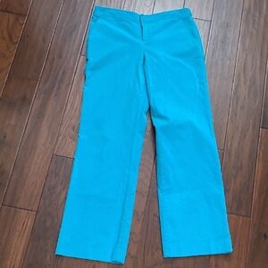Liz Claiborne AUDRA Teal Corduroy Pants size 10